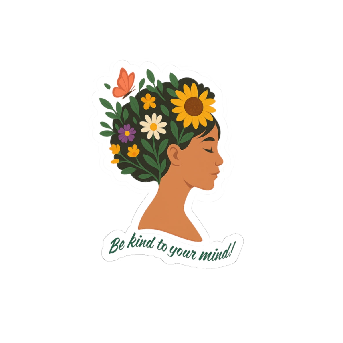 Be Kind to Your Mind Kiss-Cut Sticker