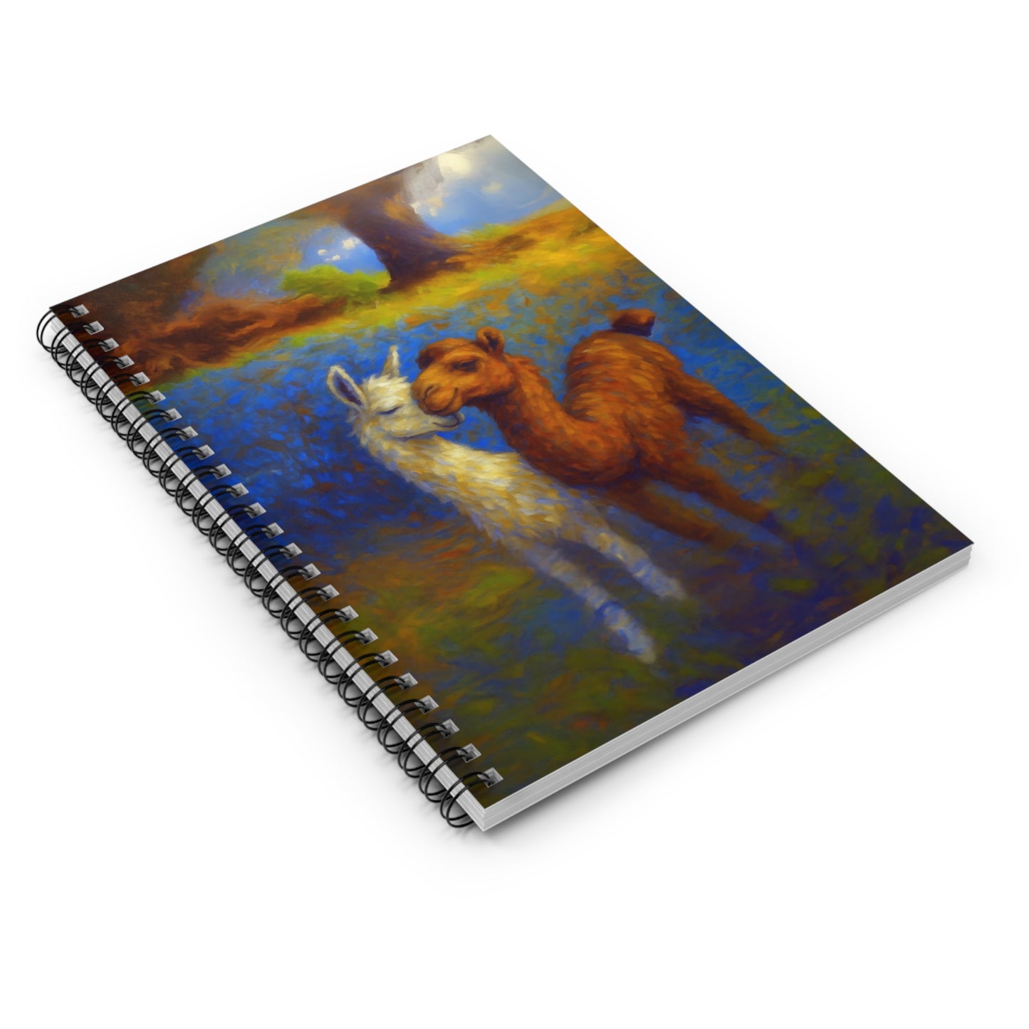 Spit Happens, Love Endures (Llamas n' Camels in Love) Spiral Notebook Journal
