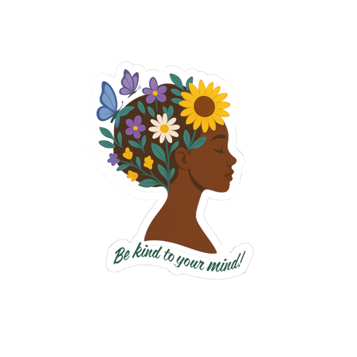 Be Kind to Your Mind Kiss-Cut Sticker
