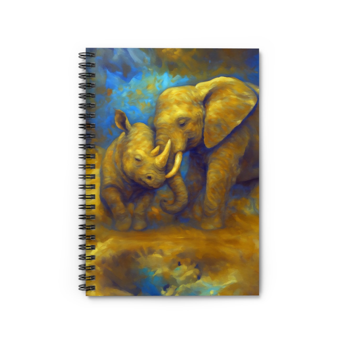 Thick Skin, Tender Truth (Elephant & Rhino) Spiral Notebook Journal