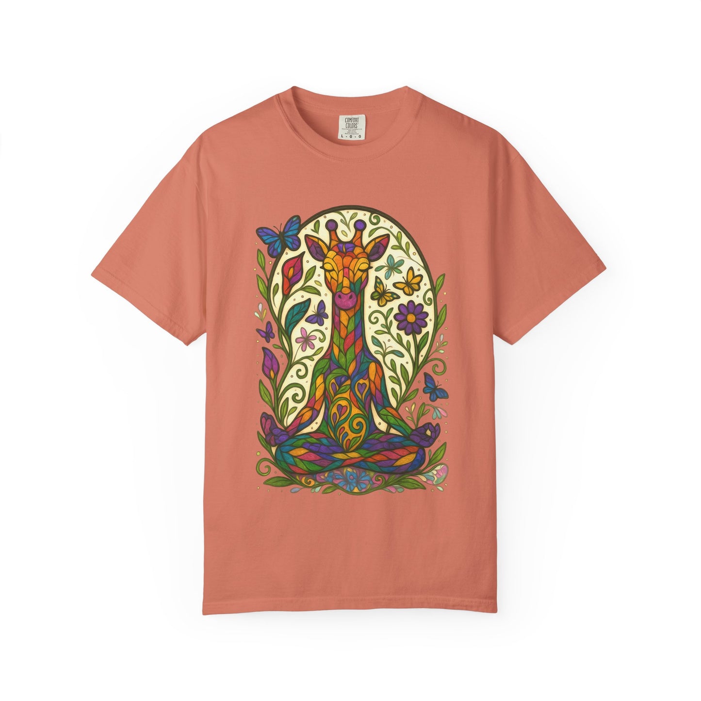 Meditating Giraffe Meditation T-Shirt