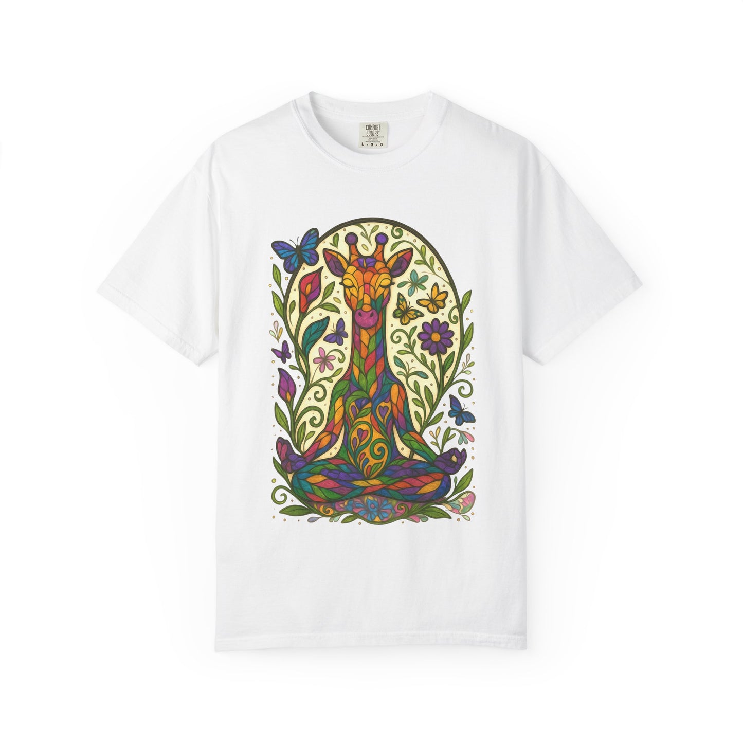 Meditating Giraffe Meditation T-Shirt