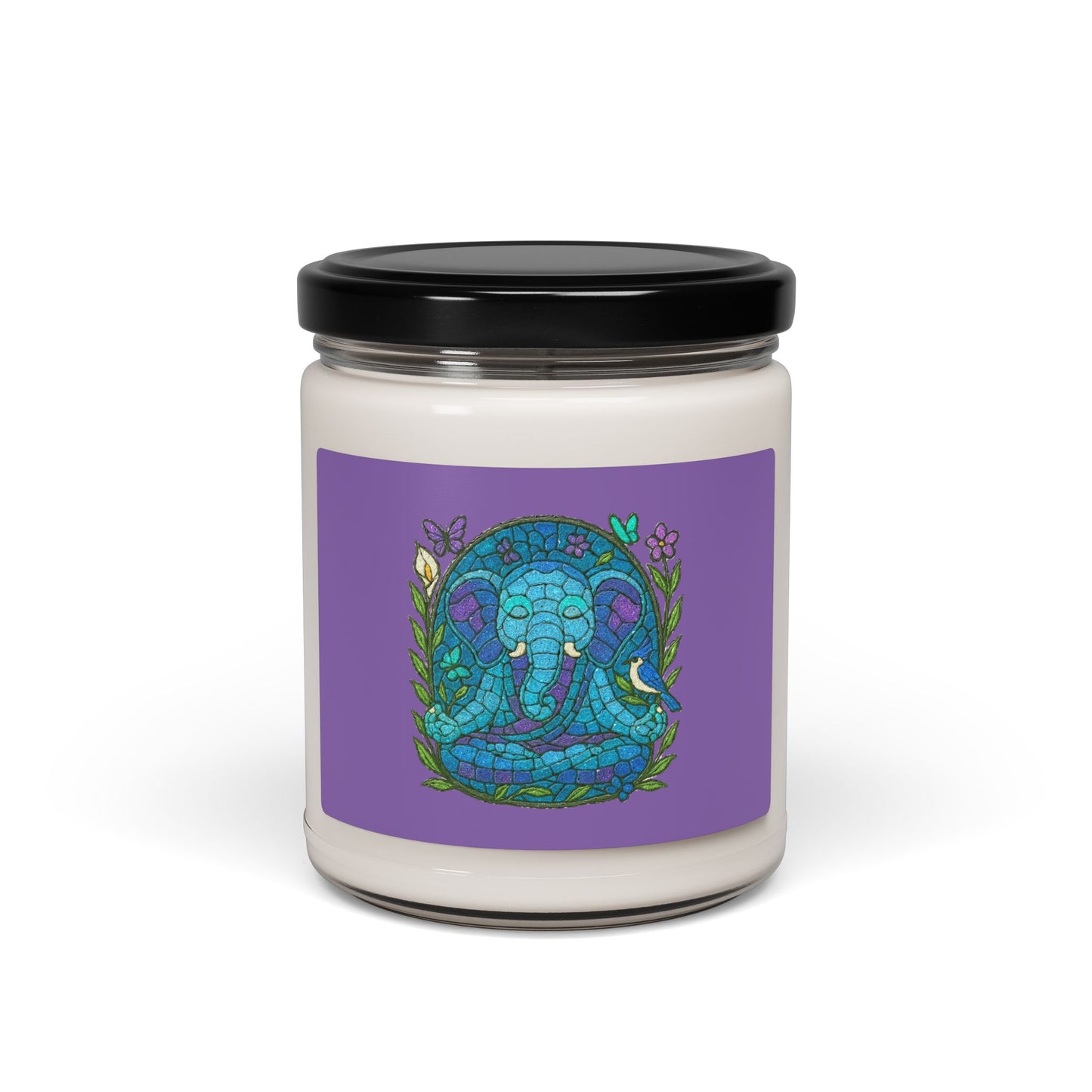 Meditating Elephant Scented Soy Candle