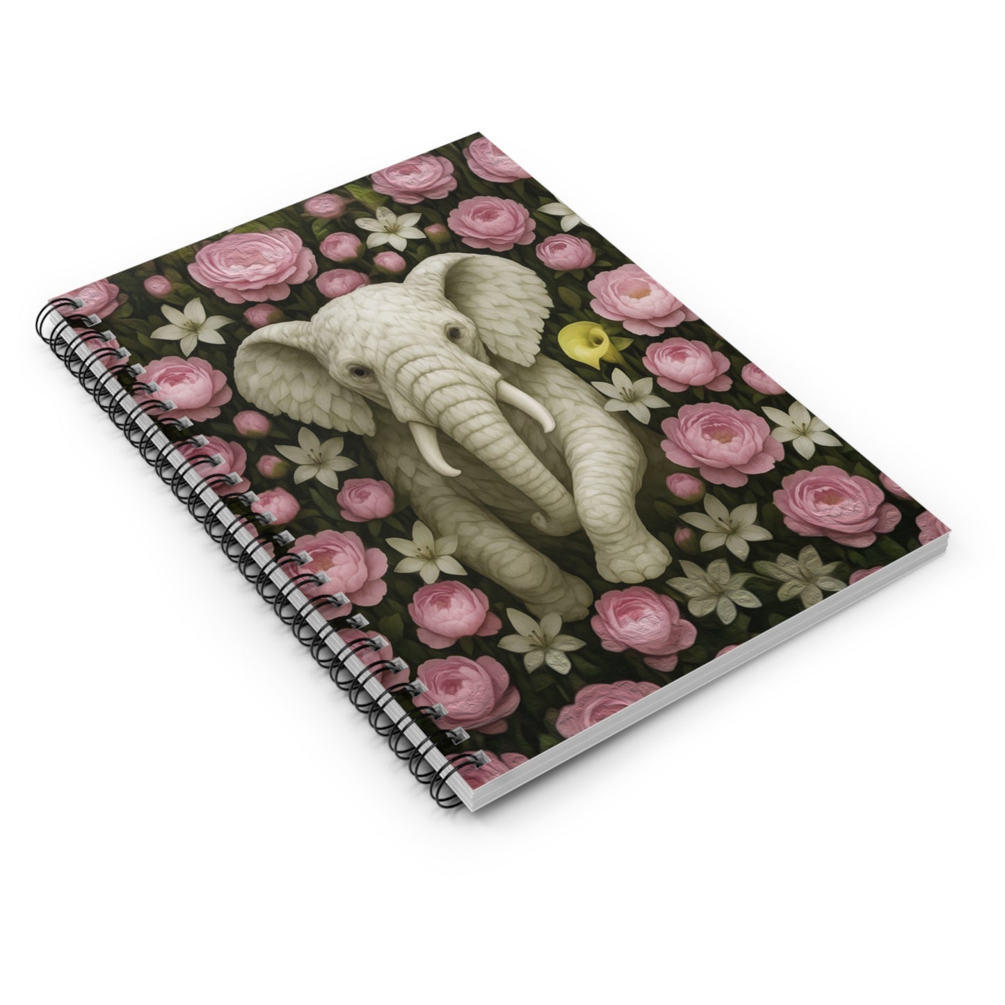 Garden Elephant Spiral Notebook Journal