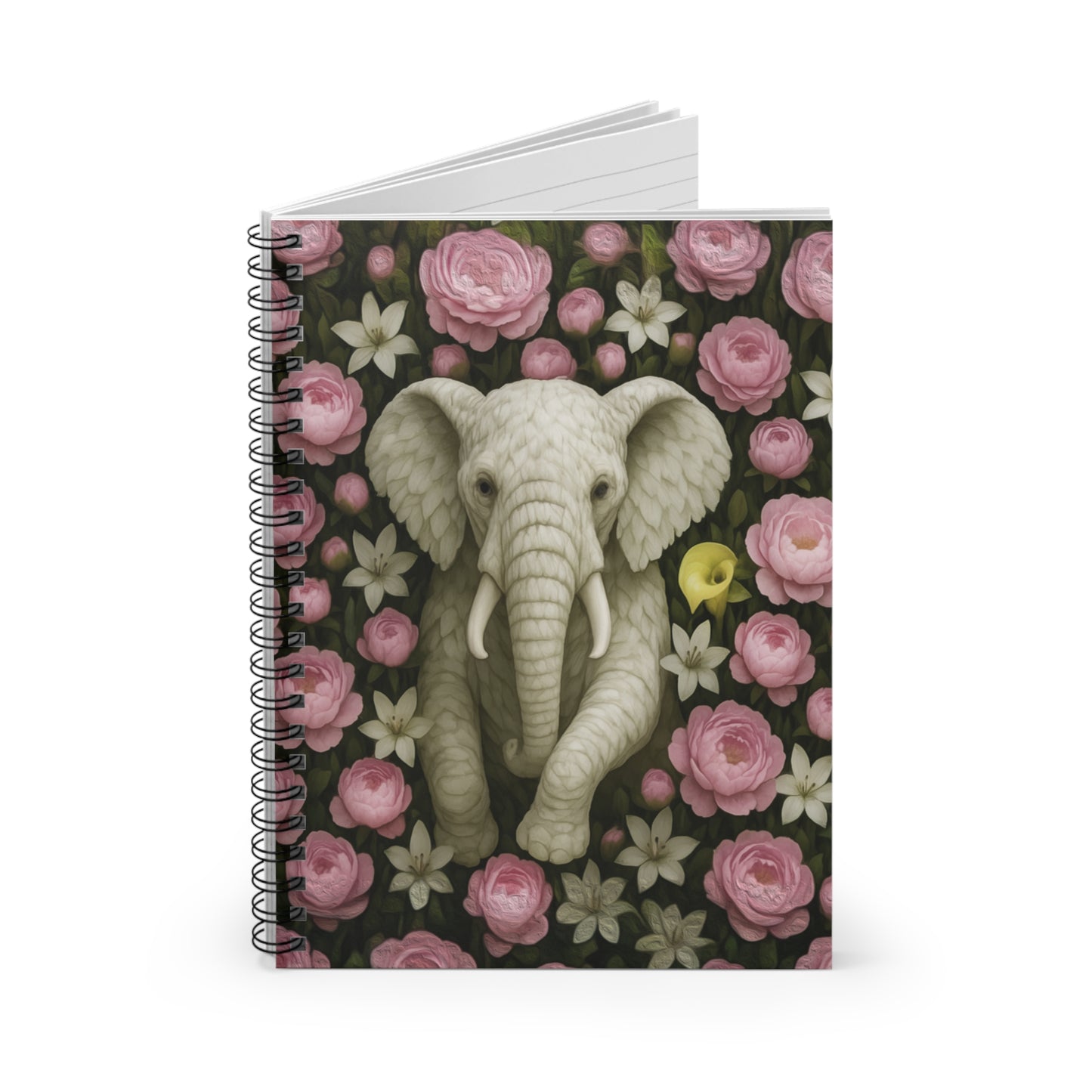 Garden Elephant Spiral Notebook Journal