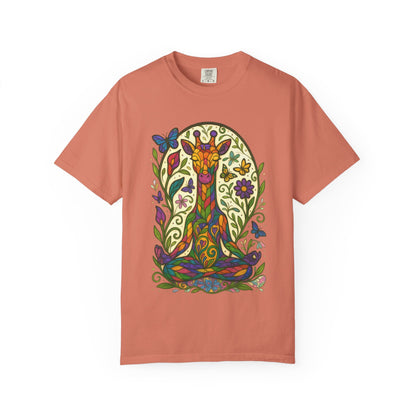 Meditating Giraffe Meditation T-Shirt