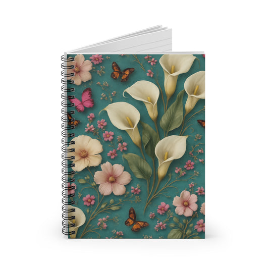 Emma Lillies Spiral Notebook Journal