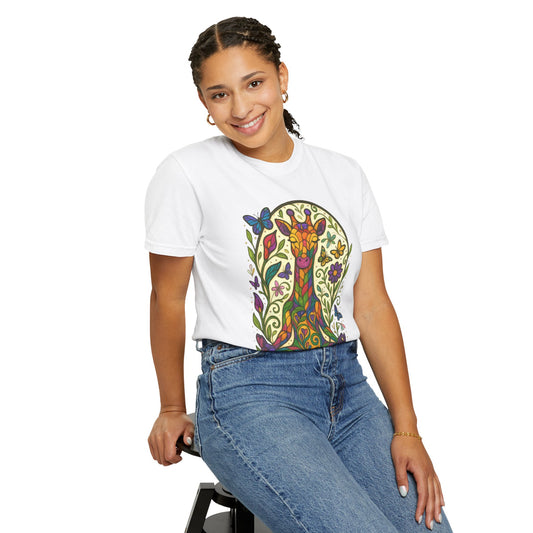 Meditating Giraffe Meditation T-Shirt