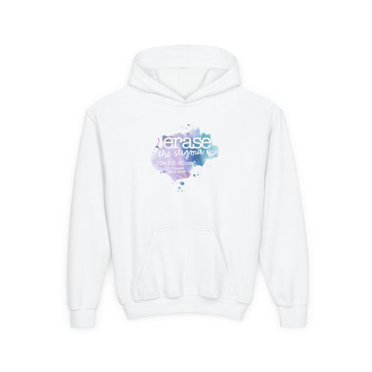 'Erase the Stigma' Youth Hooded Sweatshirt