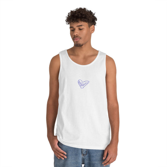 Erase the Stigma Heartfelt Unisex Heavy Cotton Tank Top
